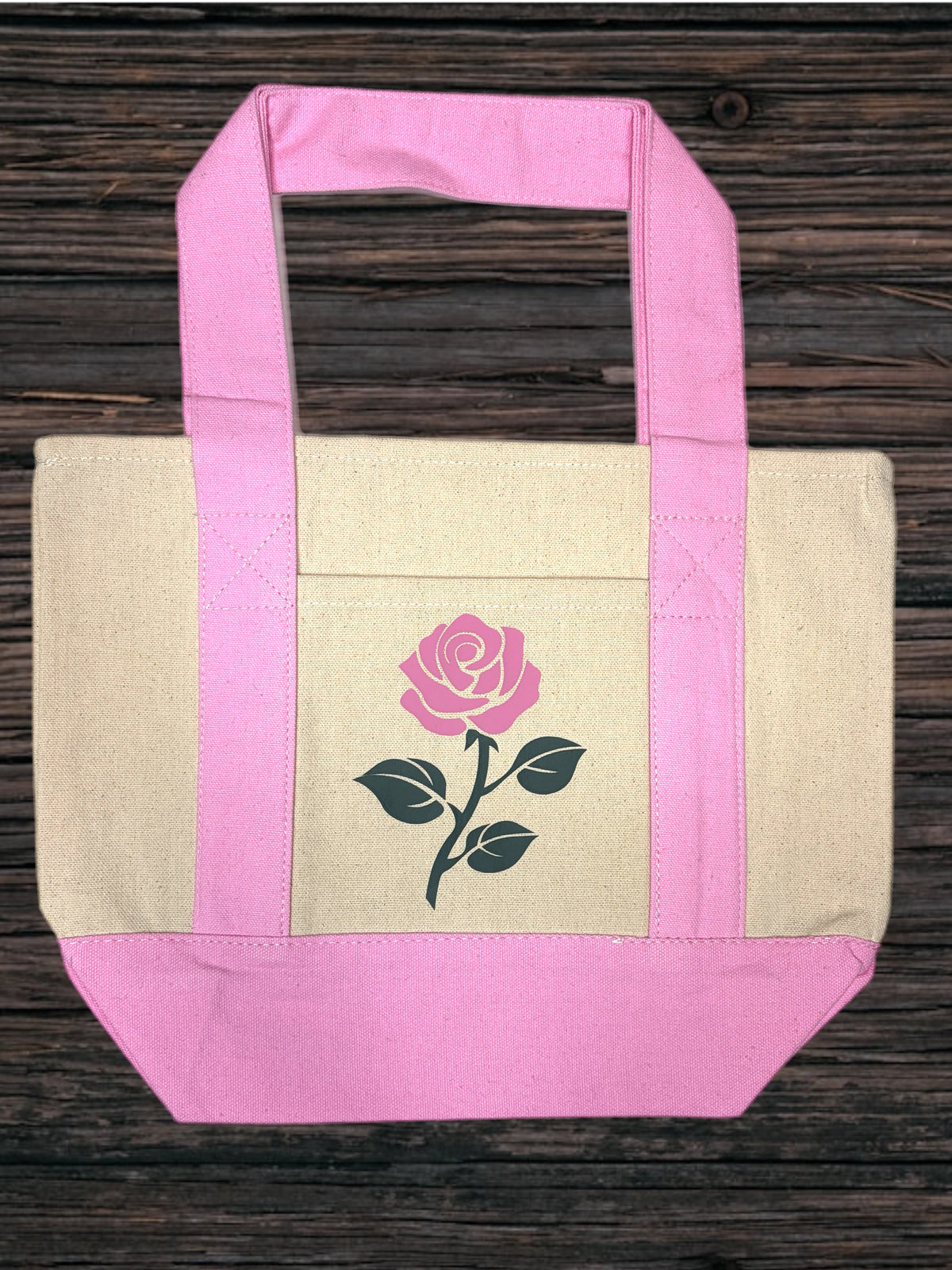 Small Rose Market Tote Bag