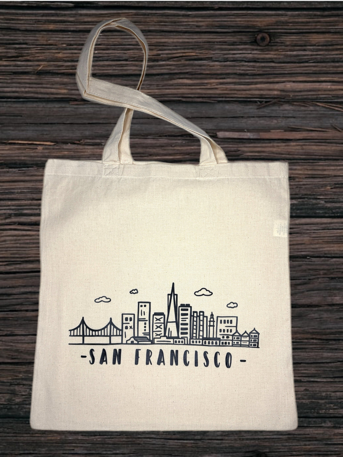 San Francisco Skyline Canvas Tote Bag