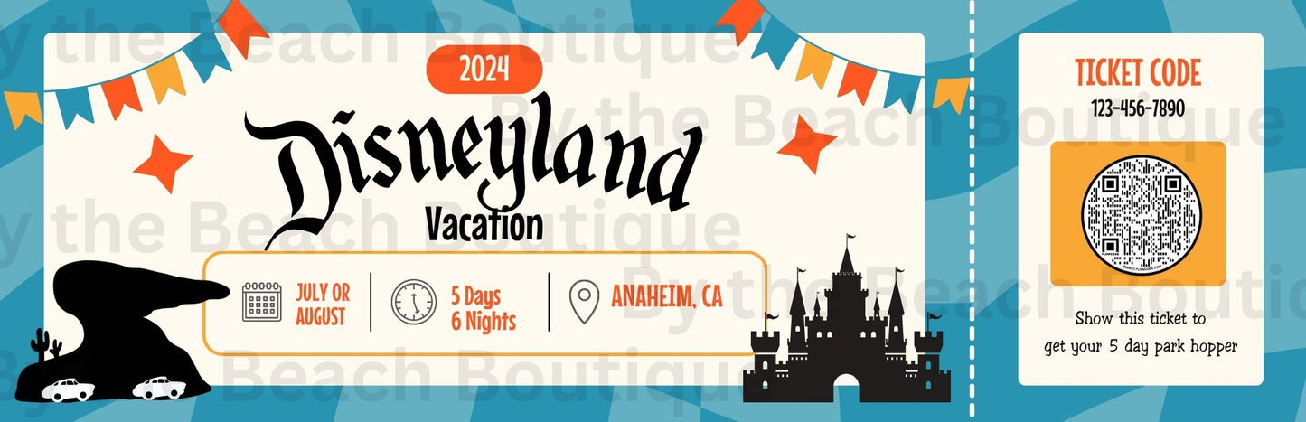 Ticket inspired travel announcement