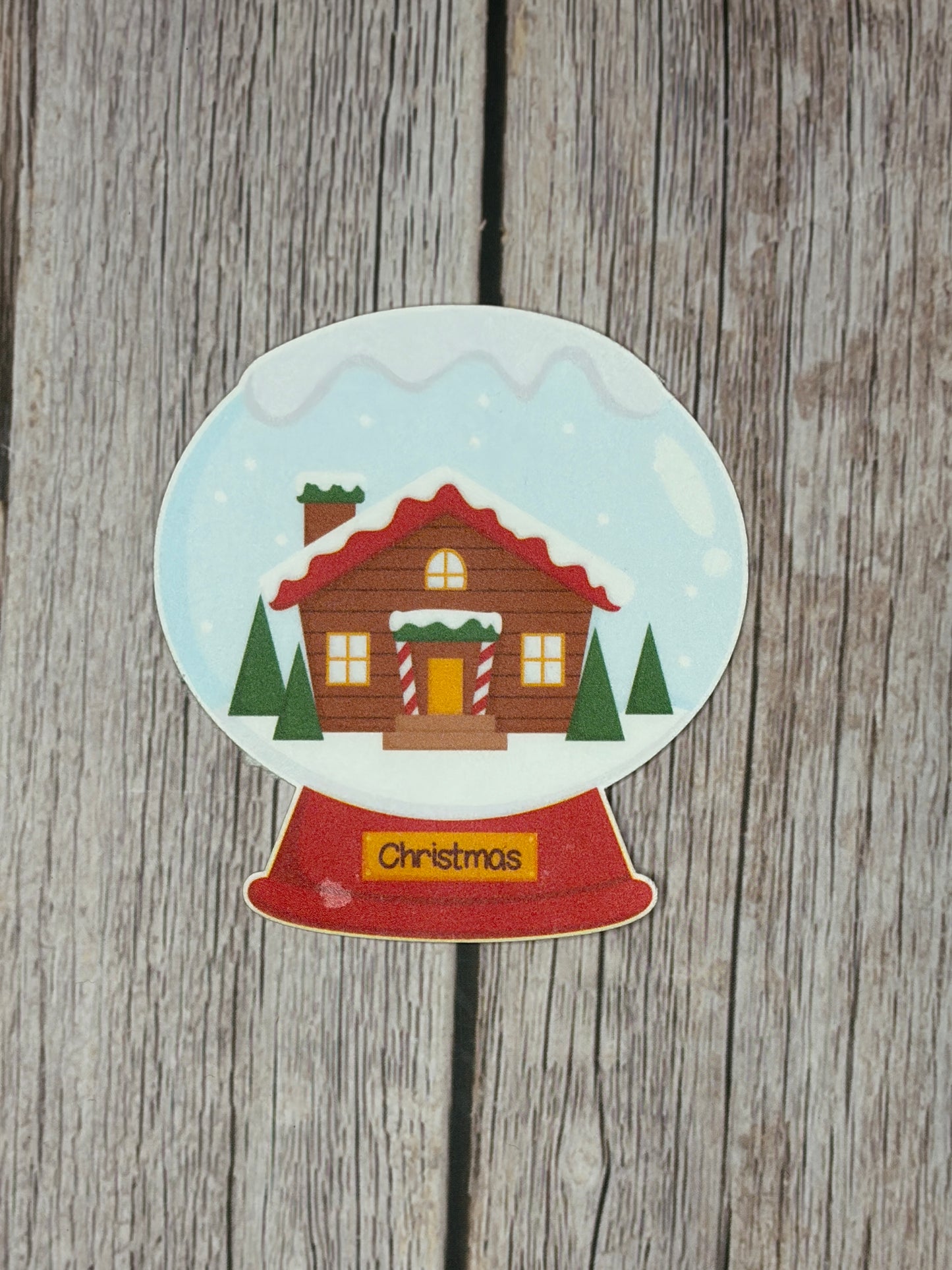 Christmas Snow Globe Sticker