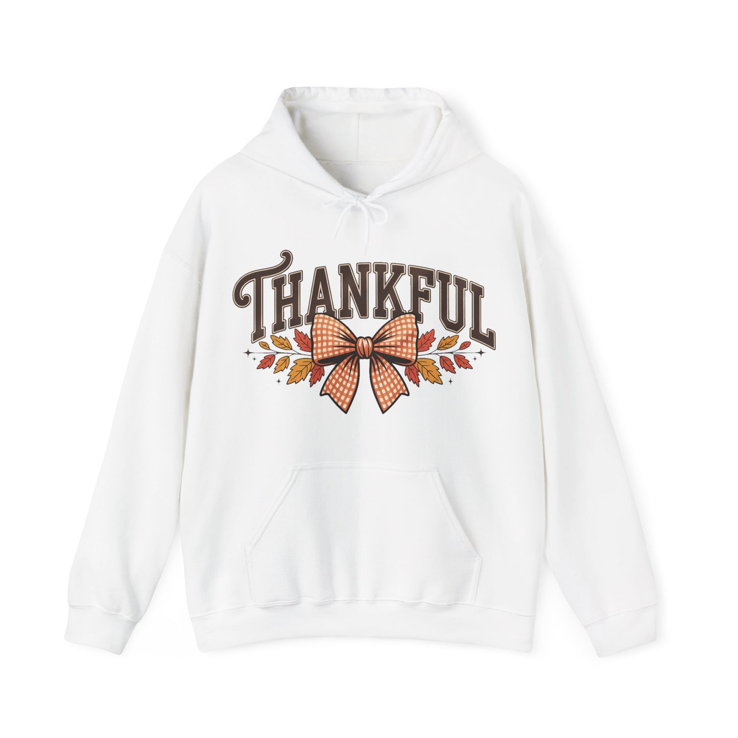 Thankful Hooded Sweatshirt | Cozy Holiday Apparel, Fall Fashion, Gratitude Gift, Thanksgiving Outfit, Unisex Sweatshirt