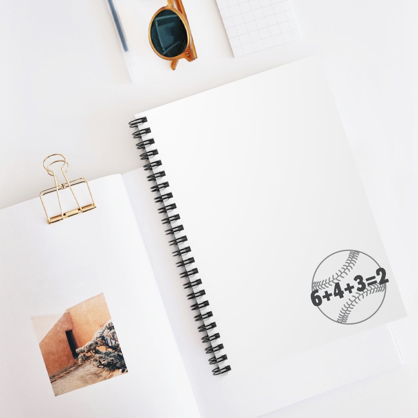 Baseball-Themed Spiral Notebook for Students, Gift for Coaches & Players, Sports Journal, Men and Women Writing Pad