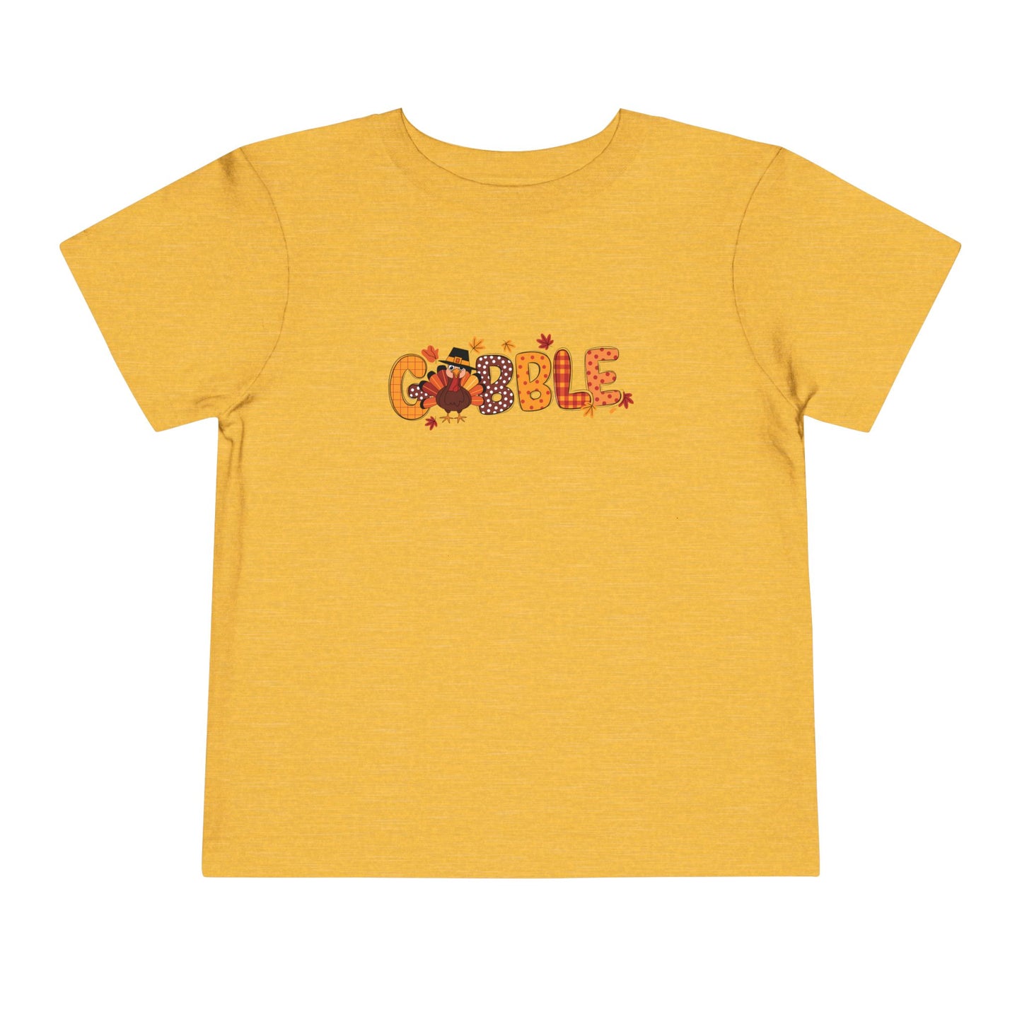 Thanksgiving Toddler Tee, Funny Gobble Shirt, Kids Holiday Apparel, Cute Fall T-Shirt, Toddler Turkey Top
