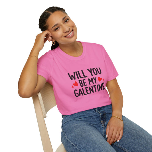 Will You Be My Galentine T-Shirt | Valentine's Day Galentine Hearts