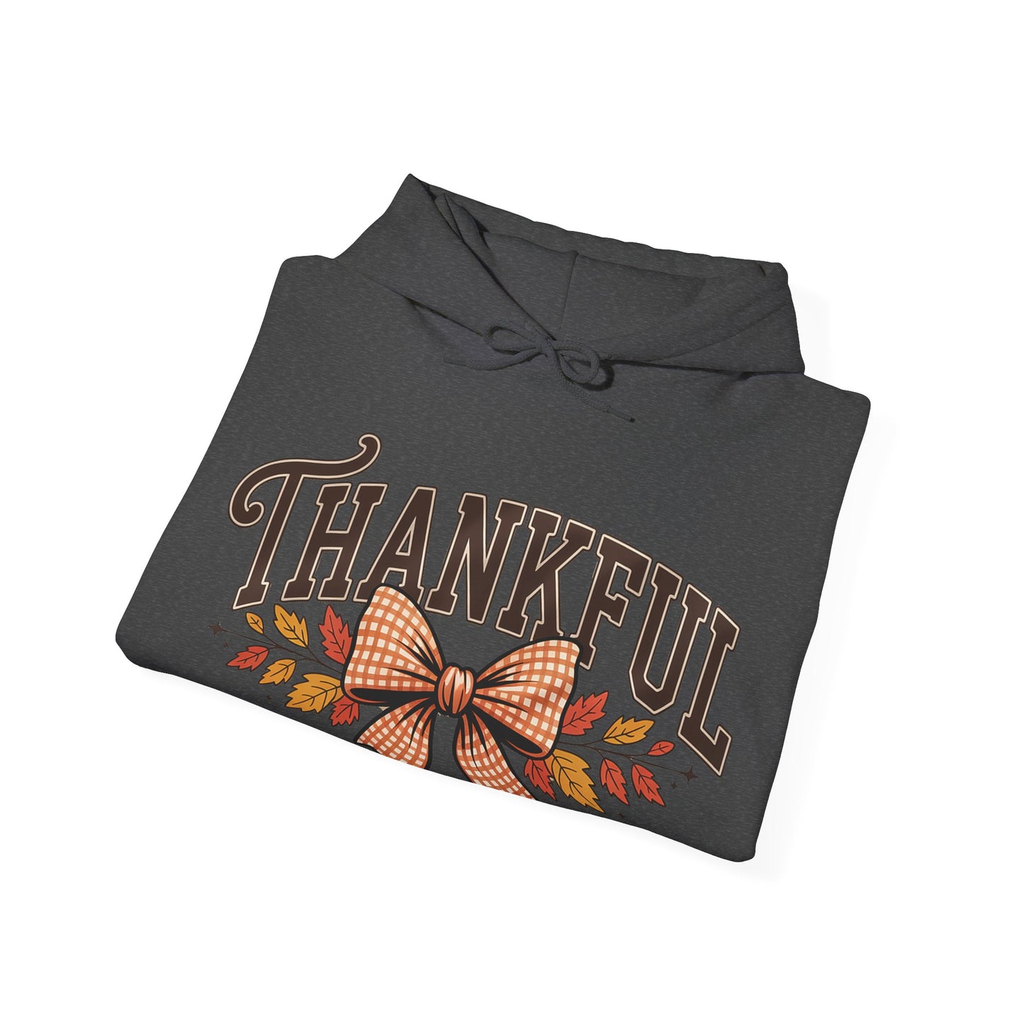 Thankful Hooded Sweatshirt | Cozy Holiday Apparel, Fall Fashion, Gratitude Gift, Thanksgiving Outfit, Unisex Sweatshirt