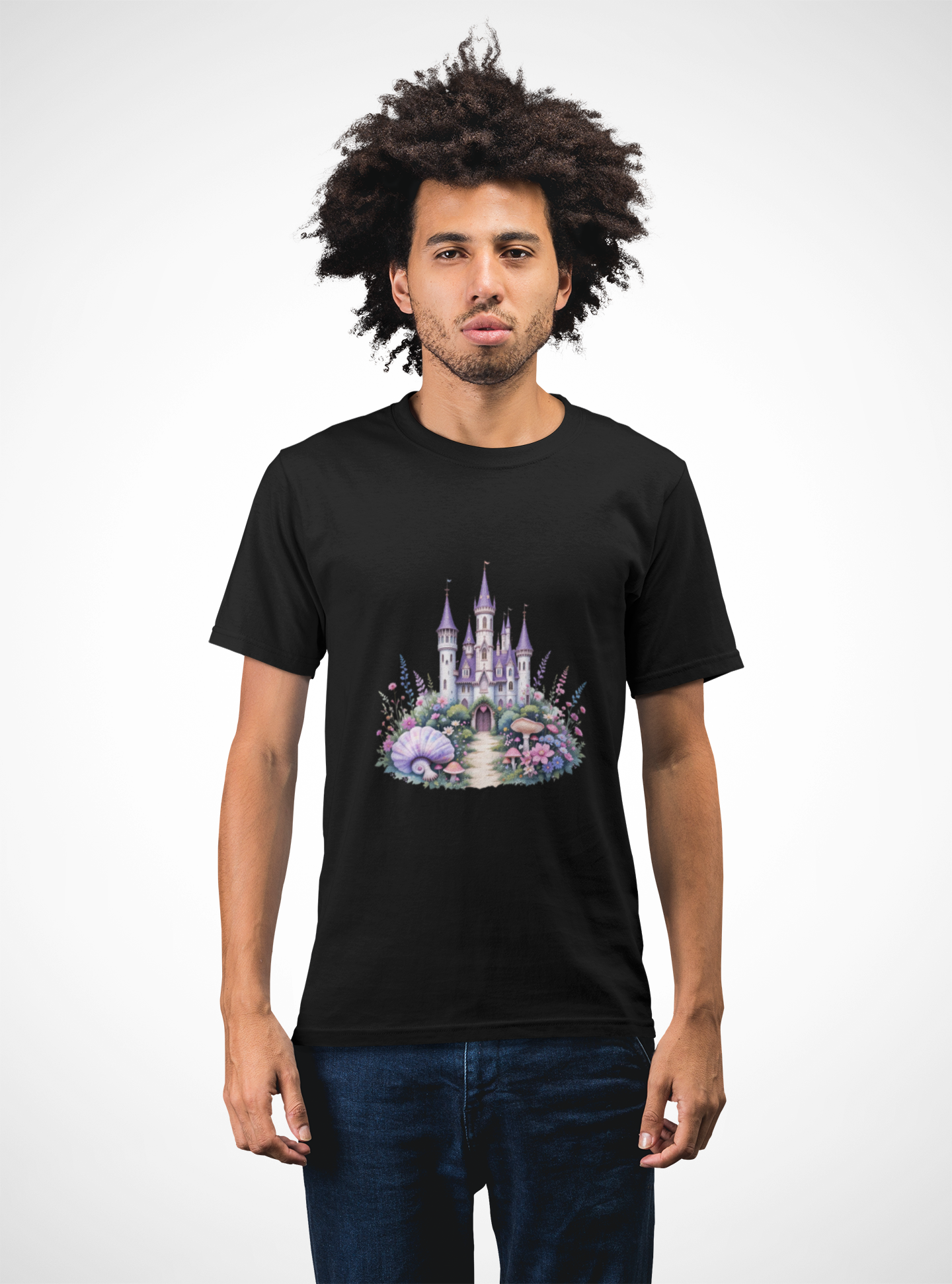 Fantasy Castle Unisex T-Shirt, Cute Fairy Tale Tee, Gift for Kids, Magical Design Shirt, Adventure Clothing, Perfect for Birthdays