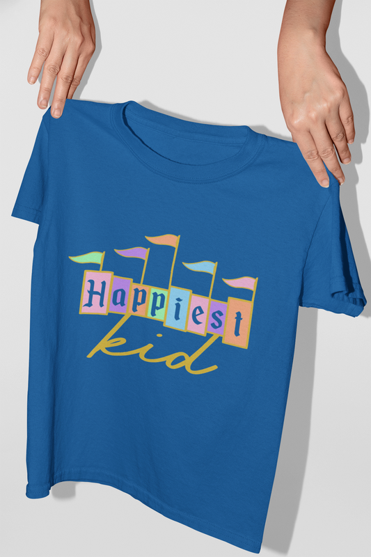 Happiest Kid Tee, Kids Cotton T-Shirt, Cute Children's Apparel, Birthday Gift, Summer Outfit, Playdate Wear