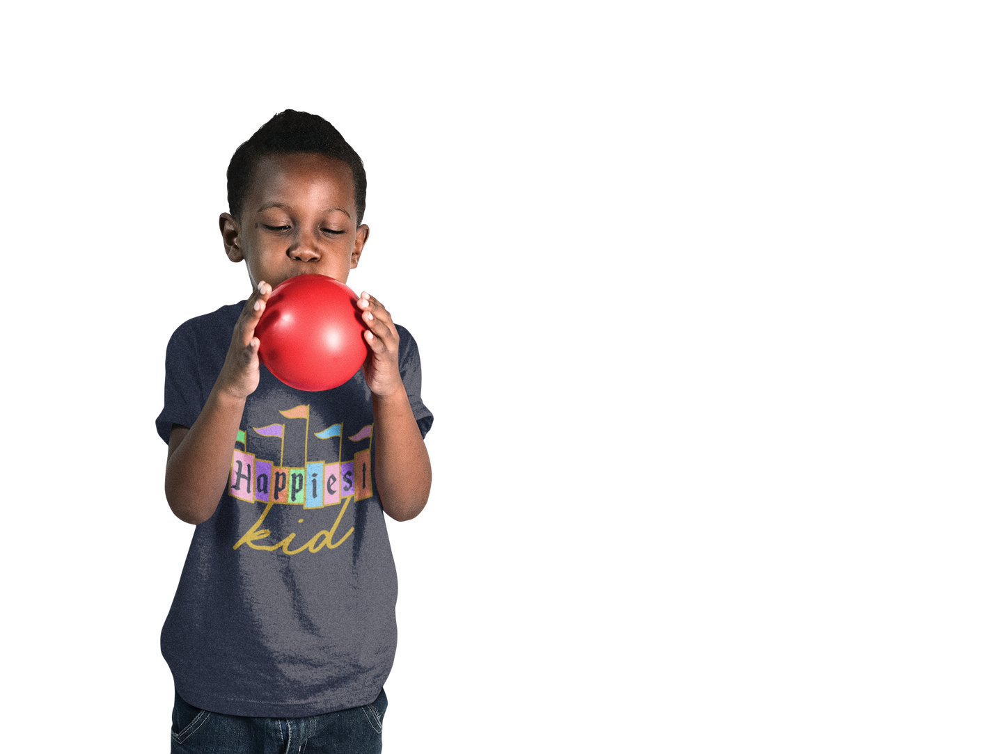 Happiest Kid Tee, Kids Cotton T-Shirt, Cute Children's Apparel, Birthday Gift, Summer Outfit, Playdate Wear