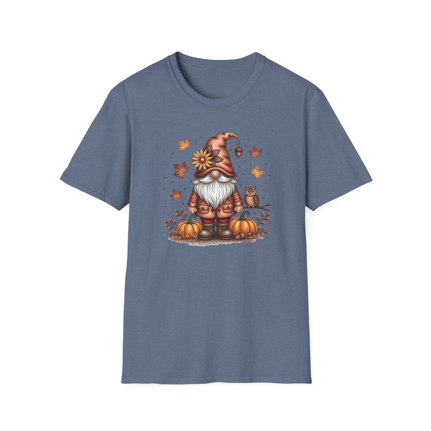 Autumn Gnome T-Shirt, Cozy Fall Tee, Pumpkin Harvest Shirt, Funny Thanksgiving Apparel, Unisex Seasonal Top