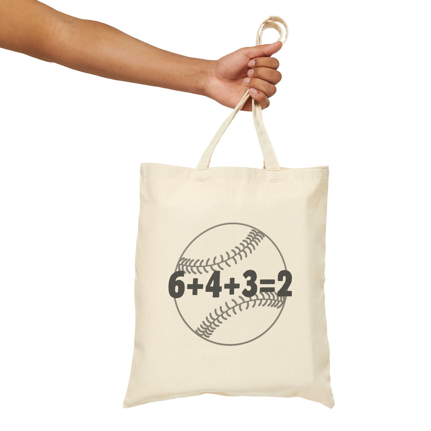 Baseball Double Play Tote Bag, Sporty Canvas Bag, Fun Gift for Coaches, Students, Softball Enthusiasts, Unique Shopping Tote