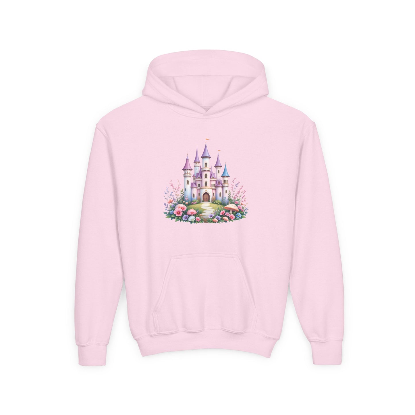 Youth Castle Dreams Hooded Sweatshirt, Cozy Sweatshirt, Kids' Hoodie, Perfect Gift, Fantasy Apparel