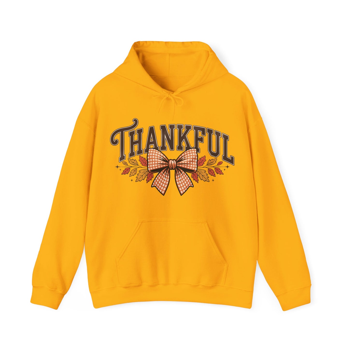 Thankful Hooded Sweatshirt | Cozy Holiday Apparel, Fall Fashion, Gratitude Gift, Thanksgiving Outfit, Unisex Sweatshirt