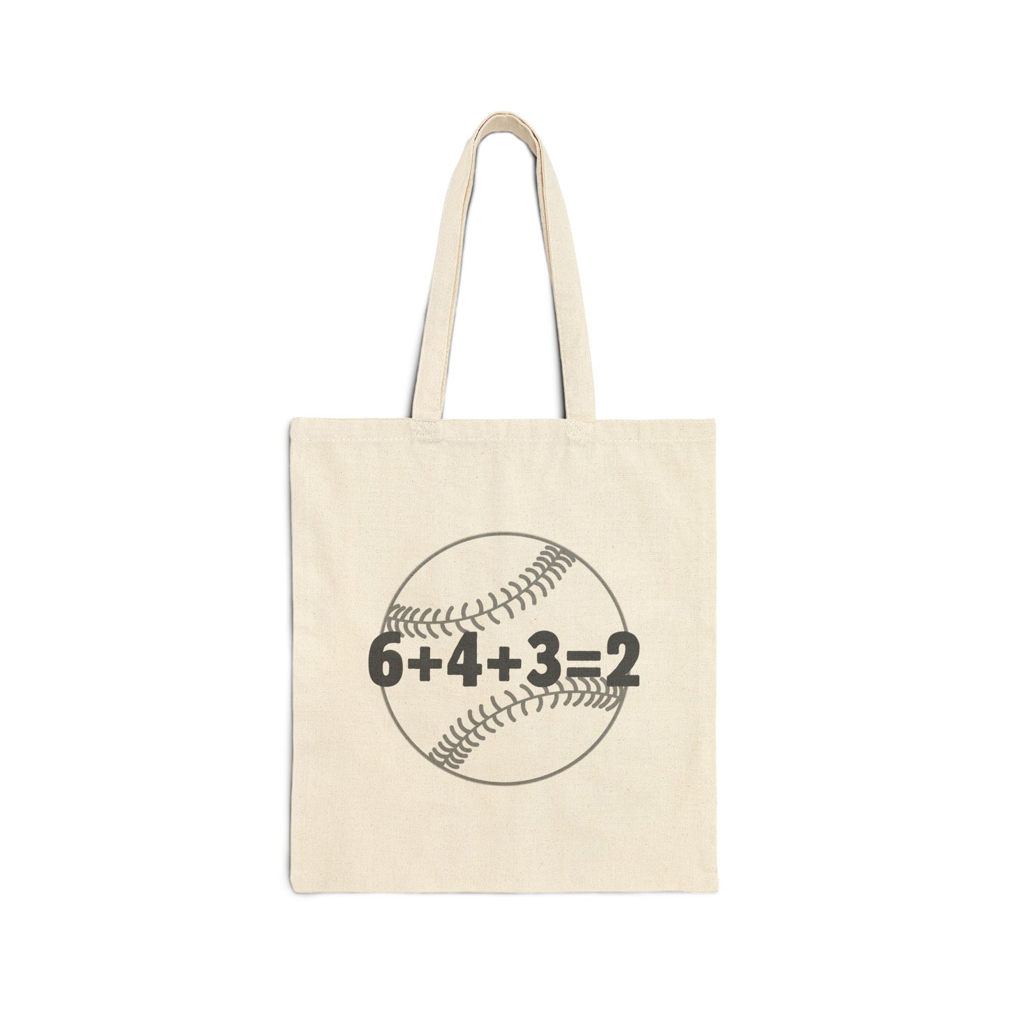 Baseball Double Play Tote Bag, Sporty Canvas Bag, Fun Gift for Coaches, Students, Softball Enthusiasts, Unique Shopping Tote