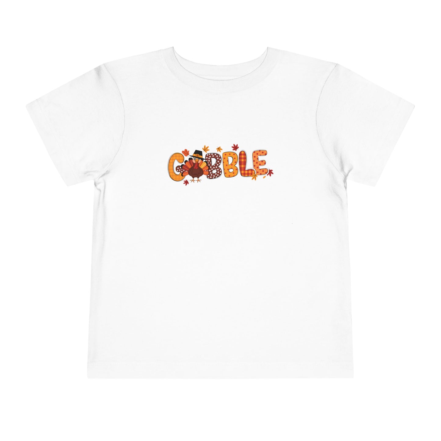 Thanksgiving Toddler Tee, Funny Gobble Shirt, Kids Holiday Apparel, Cute Fall T-Shirt, Toddler Turkey Top