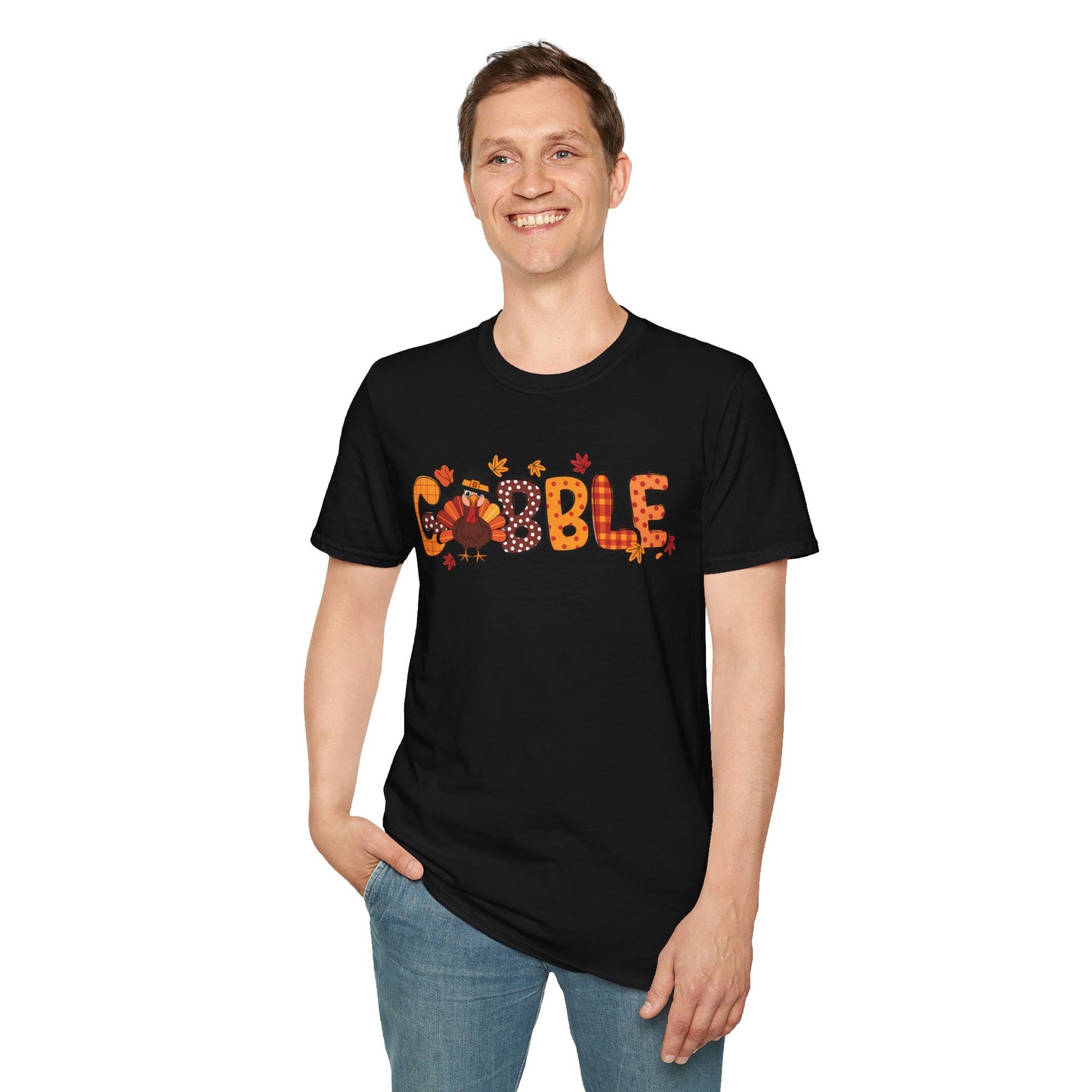 Thanksgiving Gobble T-Shirt, Unisex Fall Tee, Autumn Apparel, Holiday Gift, Family Gathering Shirt