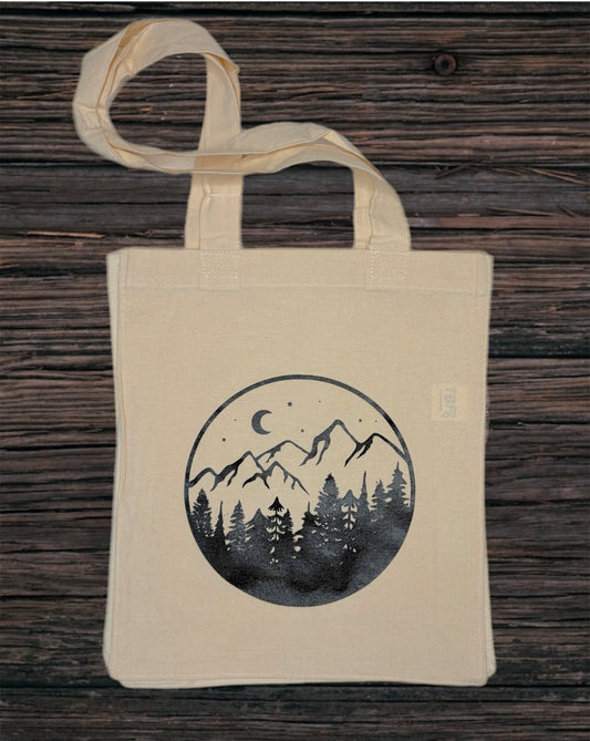 Mountain Adventure Canvas Tote Bag