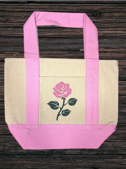 Small Rose Market Tote Bag
