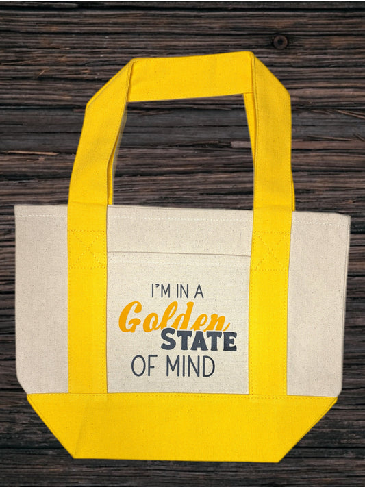 Small Market Tote Bag w/Books & Flowers