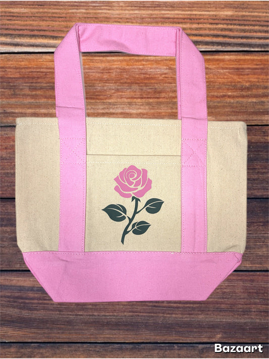 Small Rose Market Tote Bag