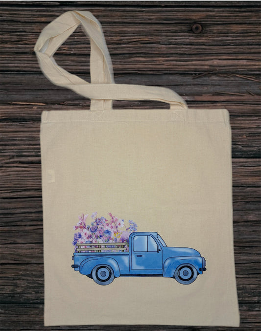Spring Time Truck Canvas Tote Bag