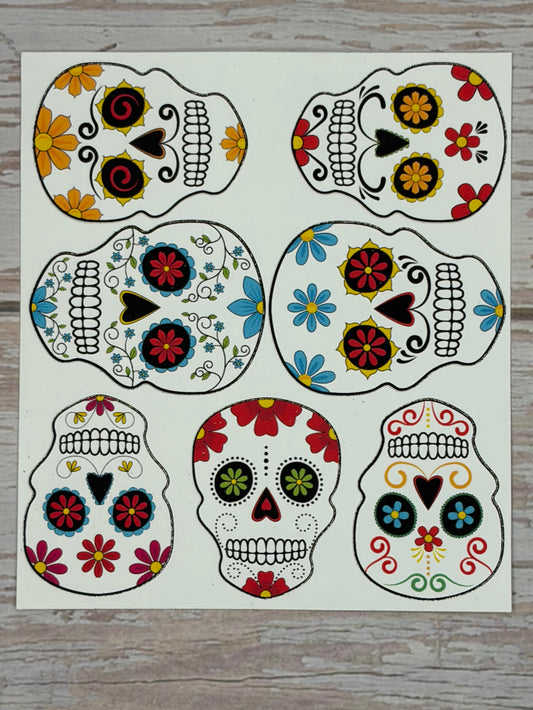 Sugar Skull Sticker Sheet