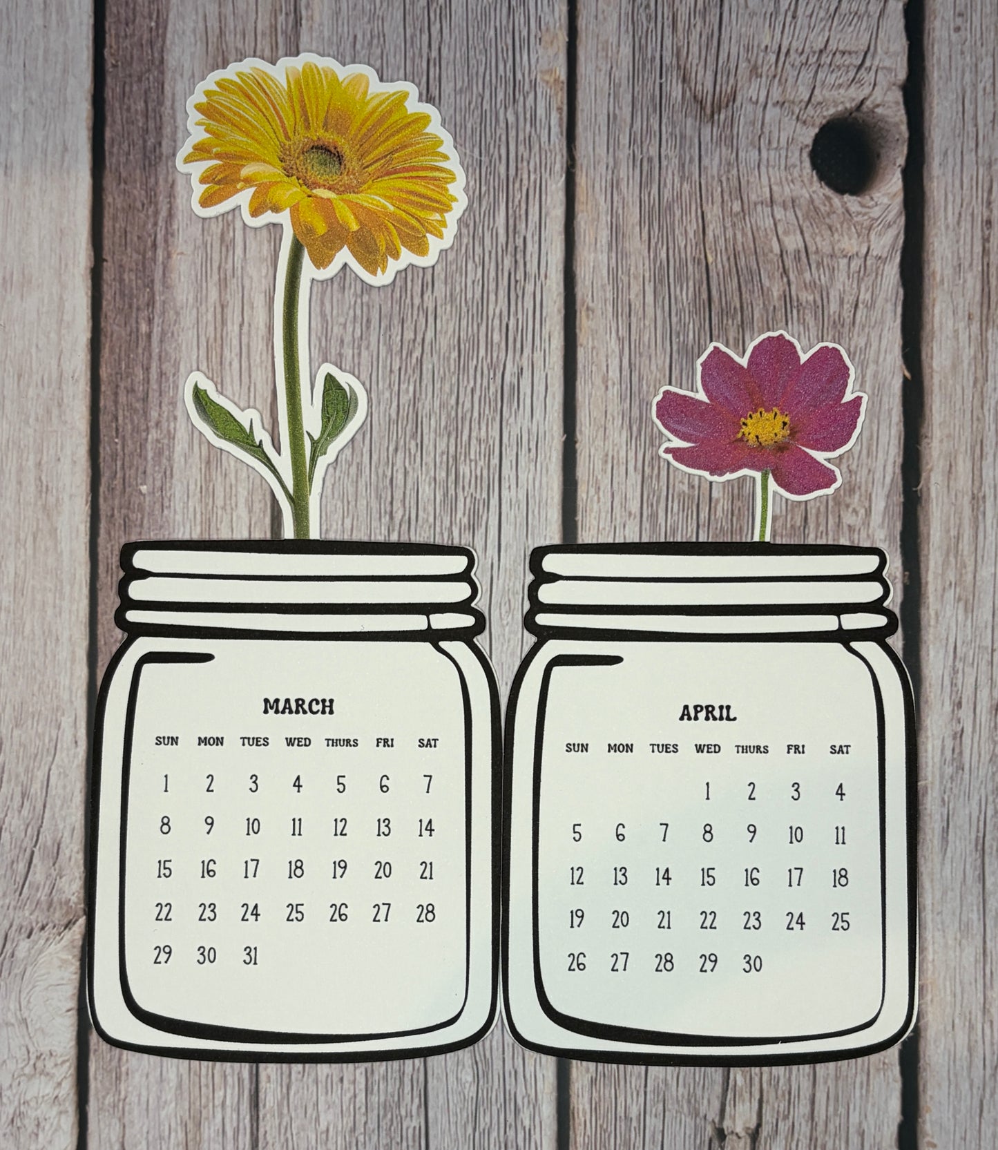 2026 Floral Monthly Calendar