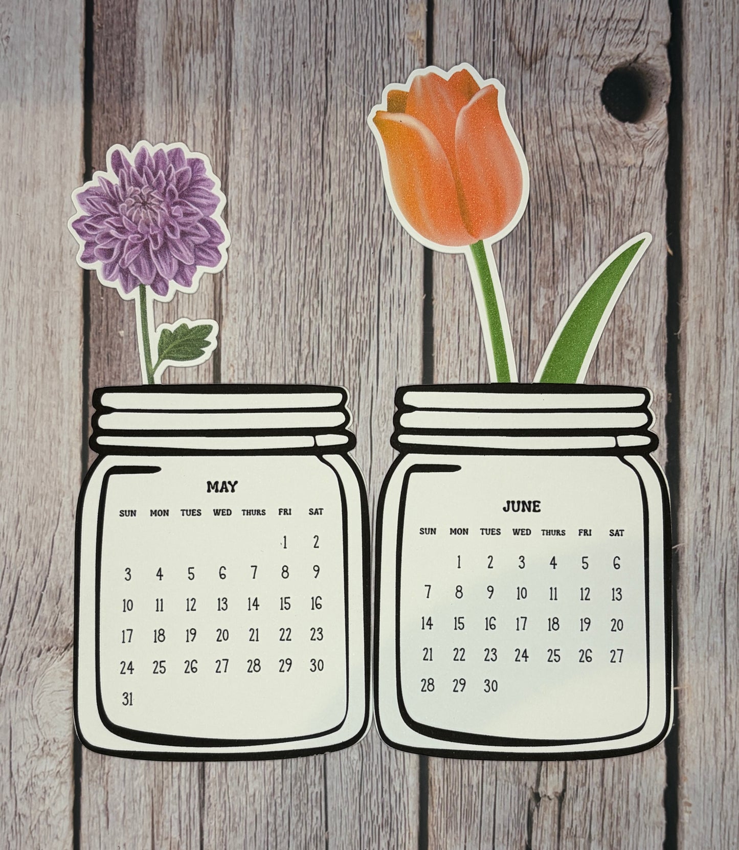 2026 Floral Monthly Calendar