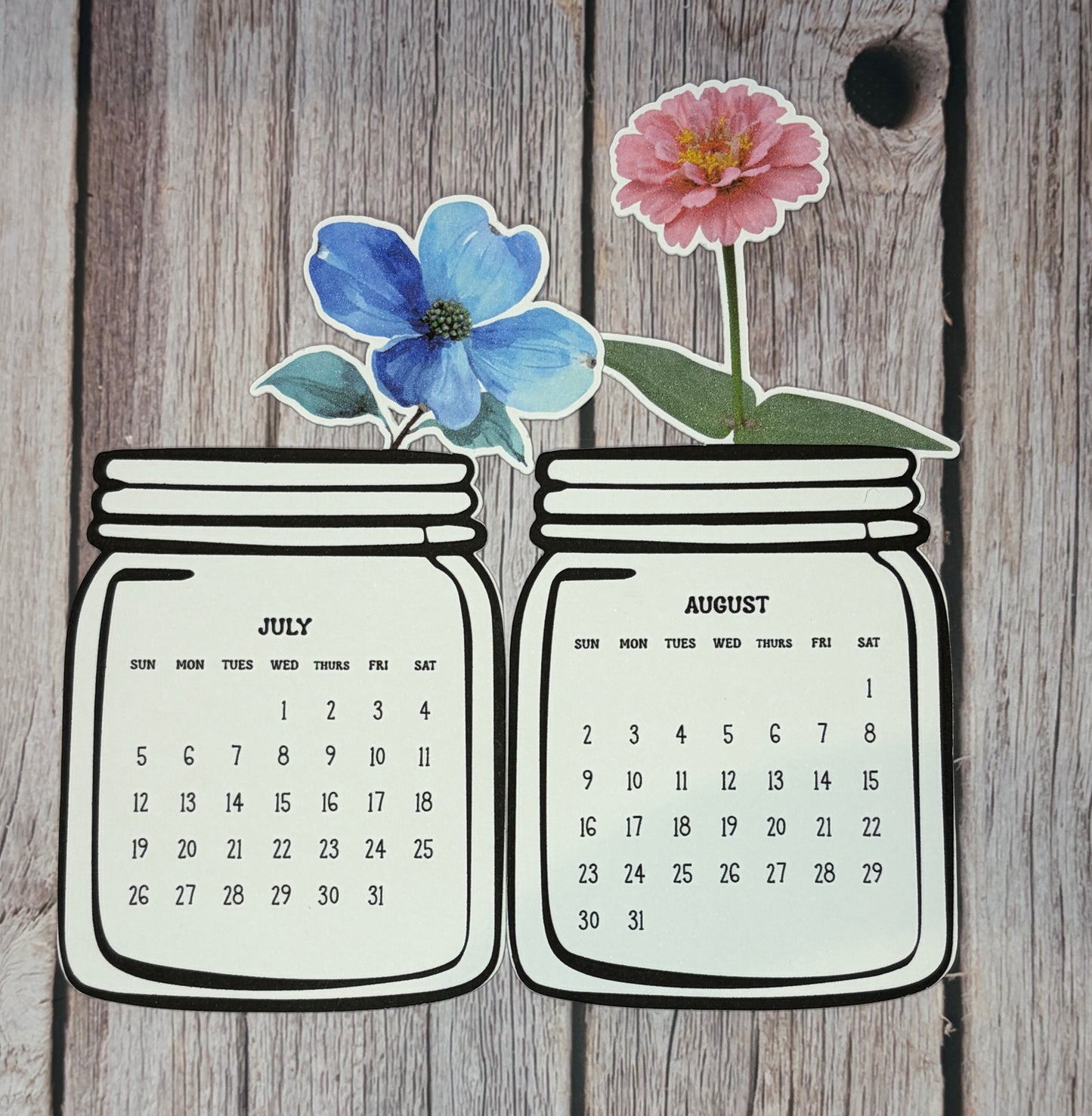 2026 Floral Monthly Calendar