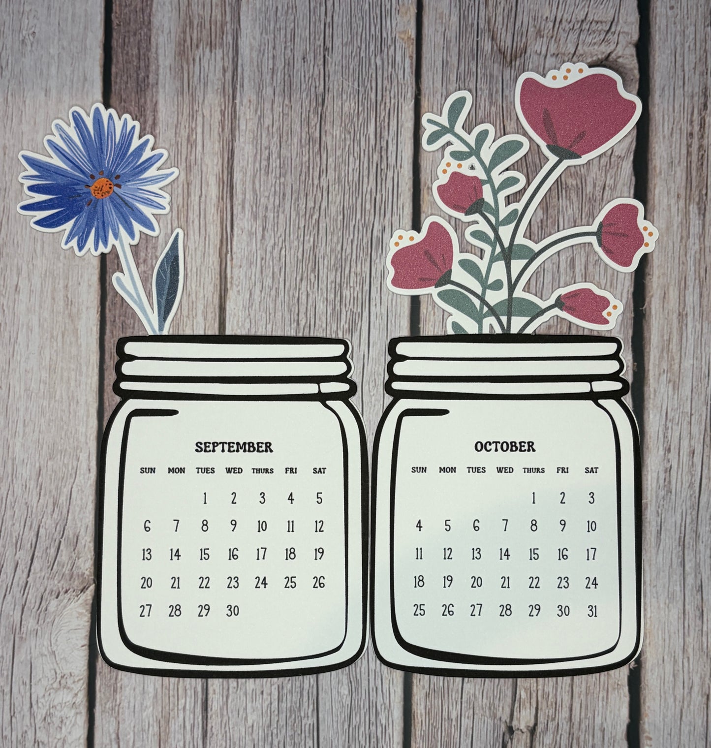2026 Floral Monthly Calendar