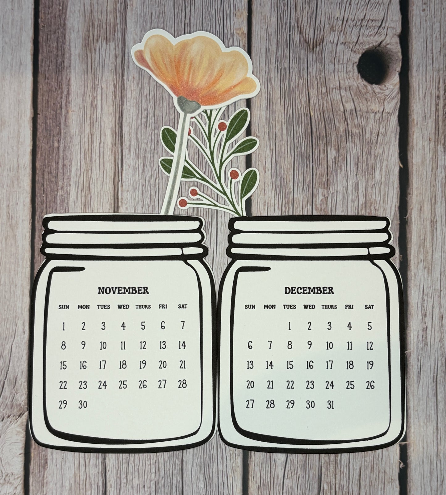2026 Floral Monthly Calendar