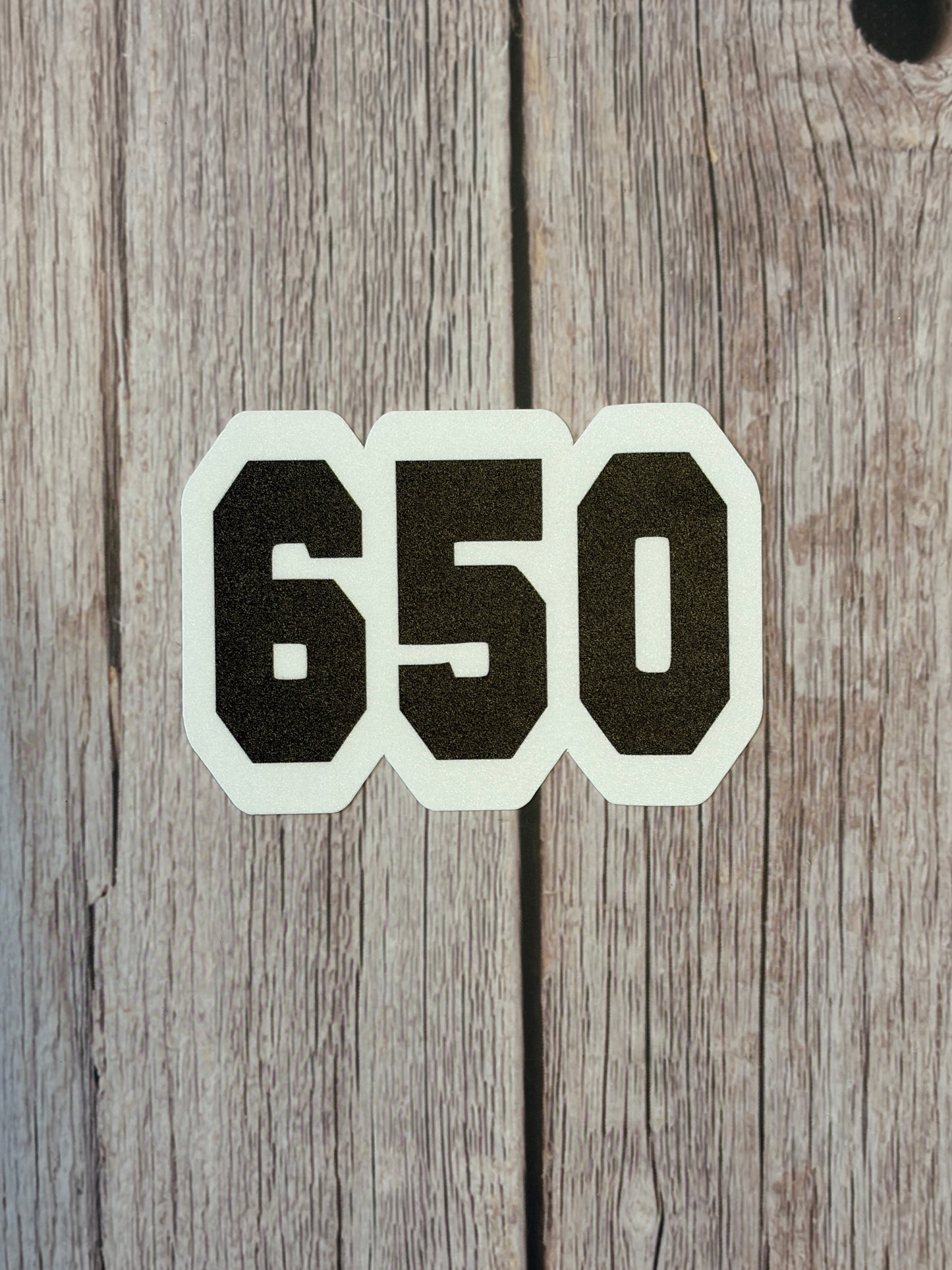 650 area code sticker