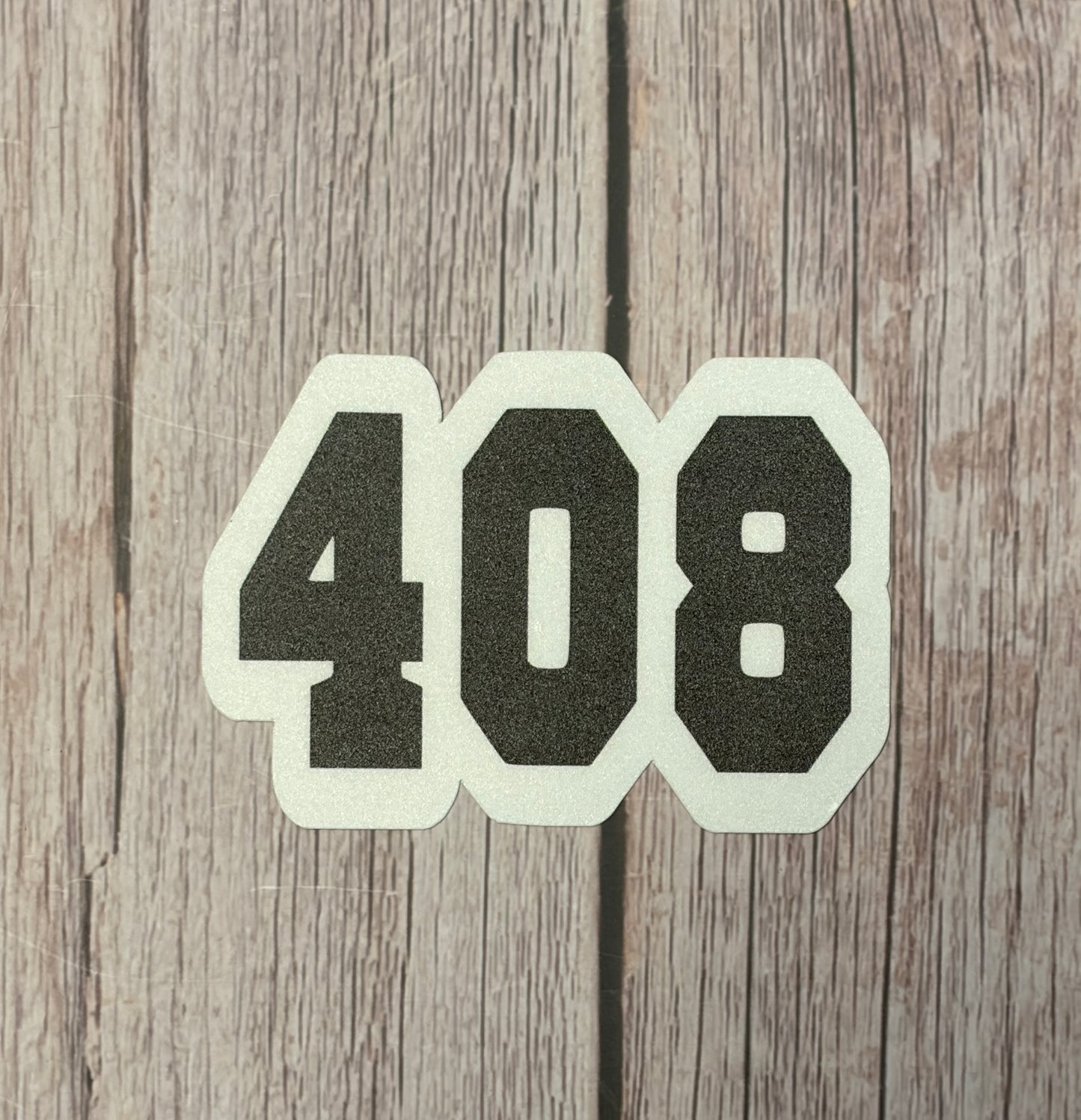 408 area code sticker